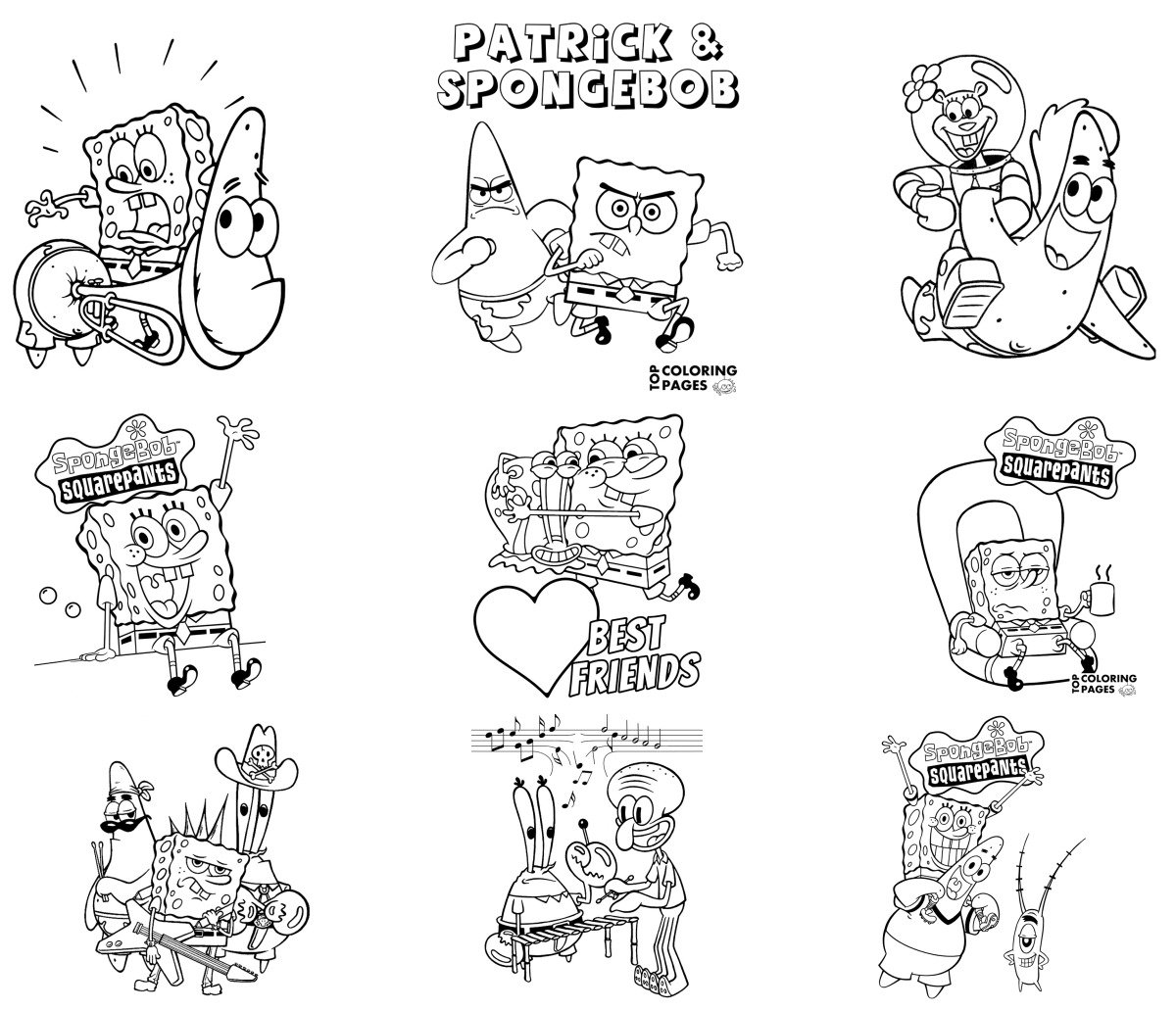 54 drawings — To color and print
