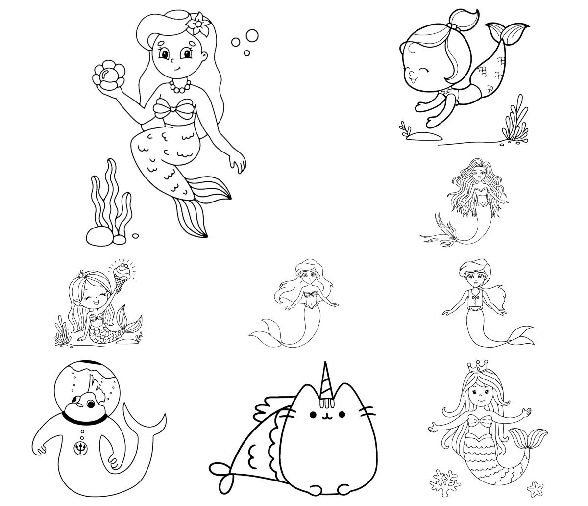 44 drawings — To color and print 44 drawings — To color and print
