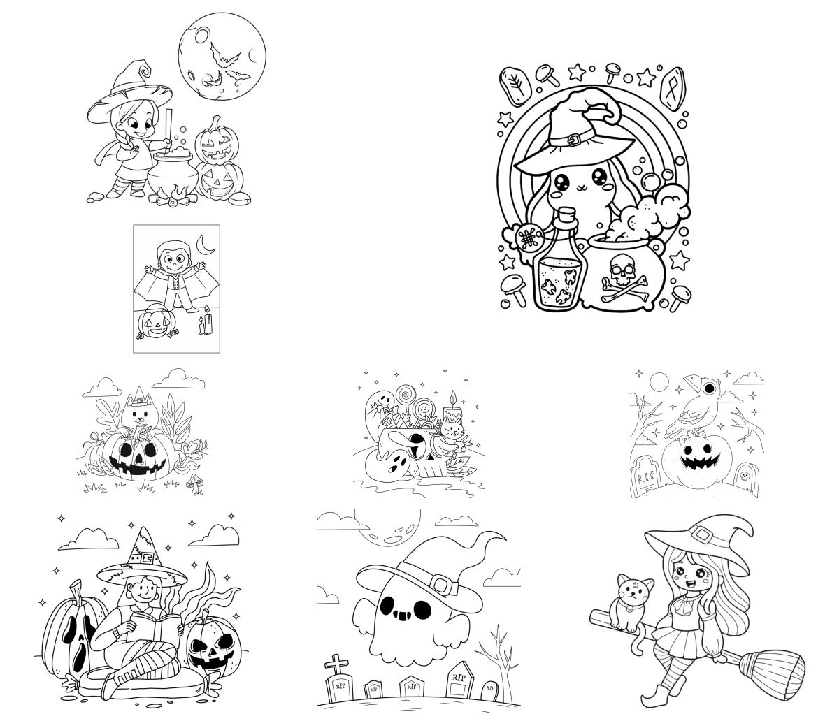 15 drawings — To color and print 15 drawings — To color and print