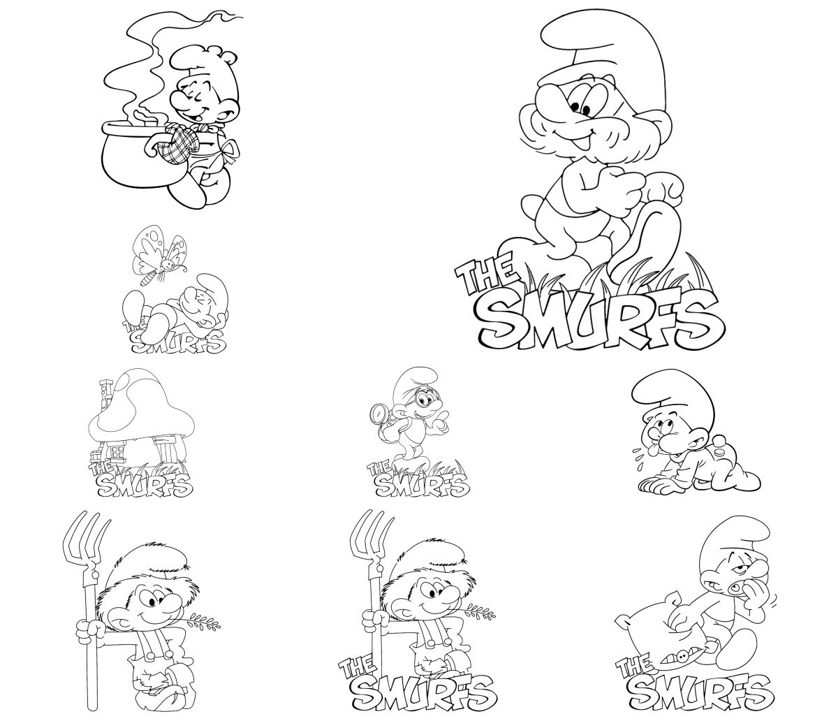 43 drawings — To color and print