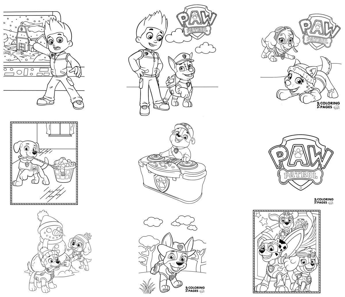 57 drawings — To color and print
