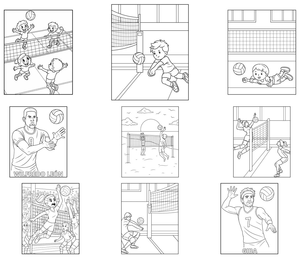 44 drawings — To color and print