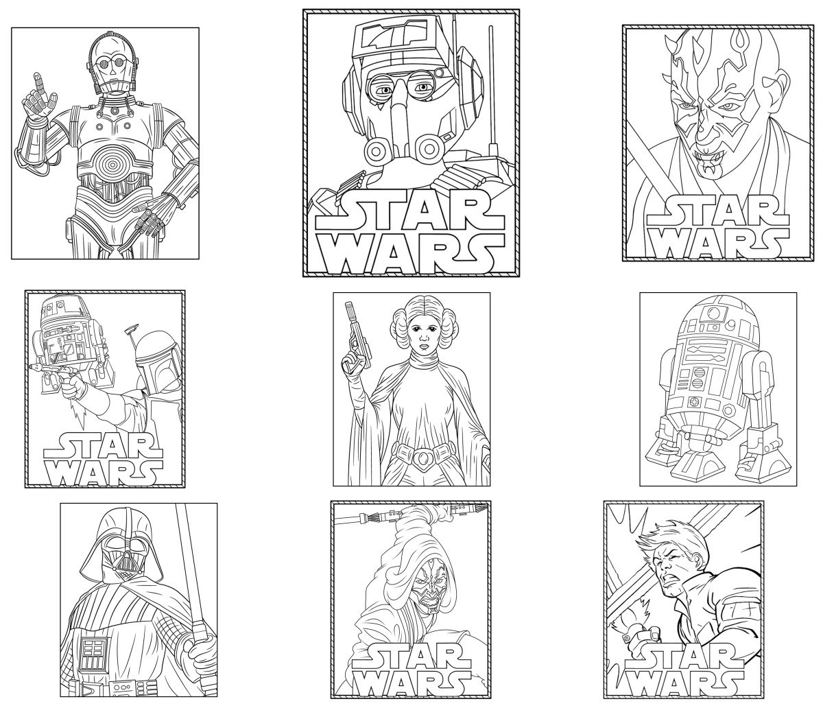 52 drawings — To color and print
