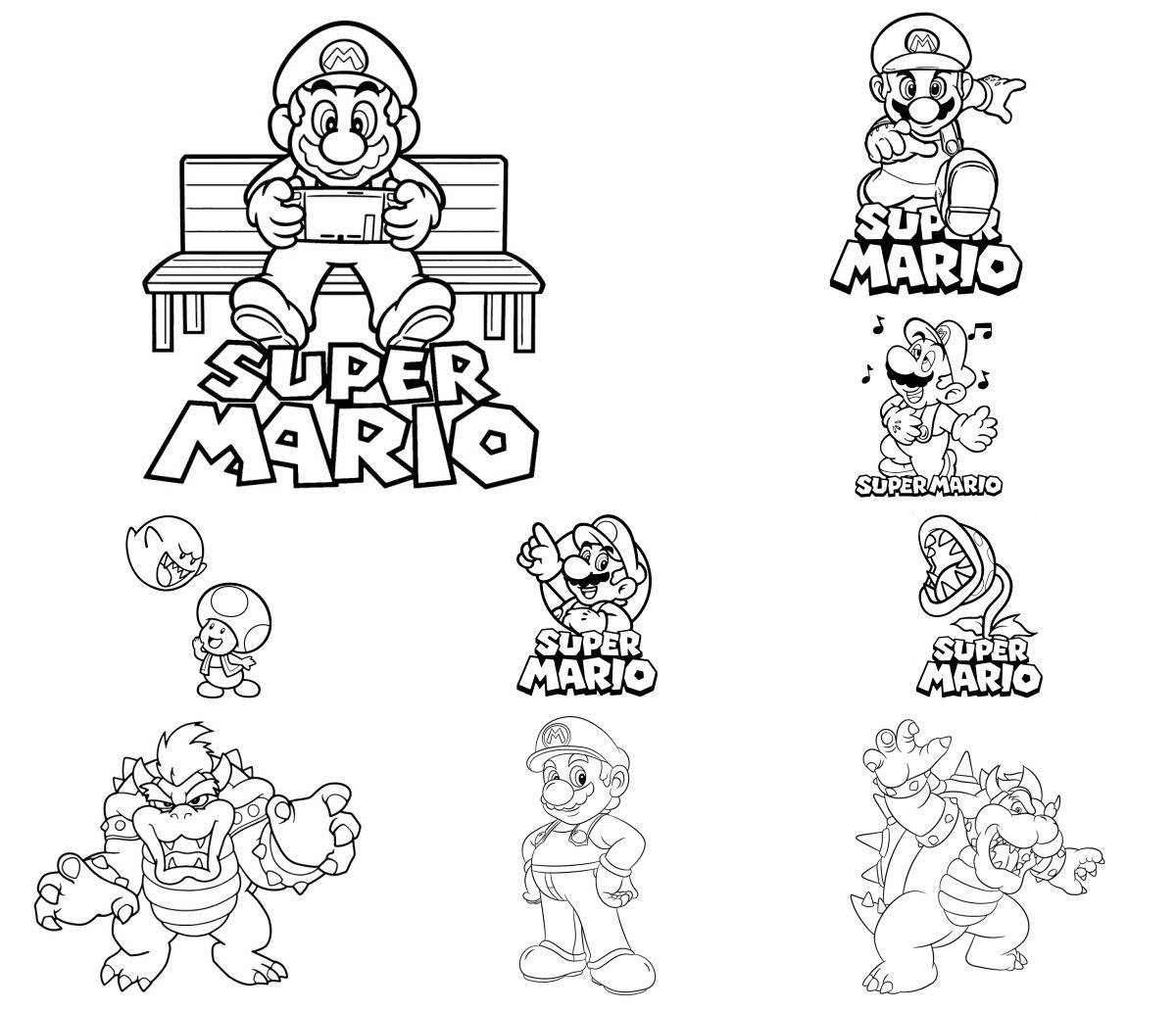 34 drawings — To color and print 34 drawings — To color and print