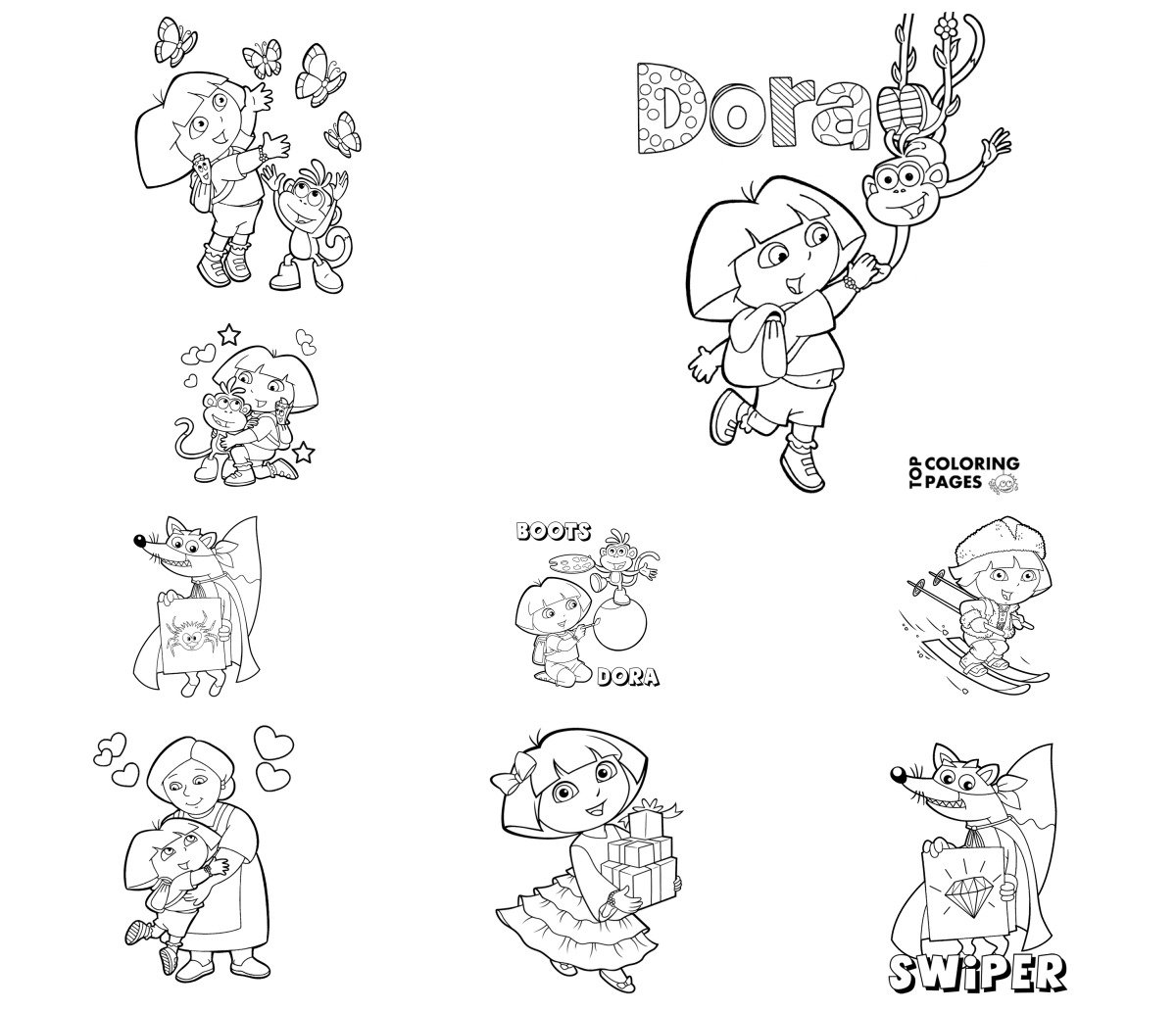 43 drawings — To color and print