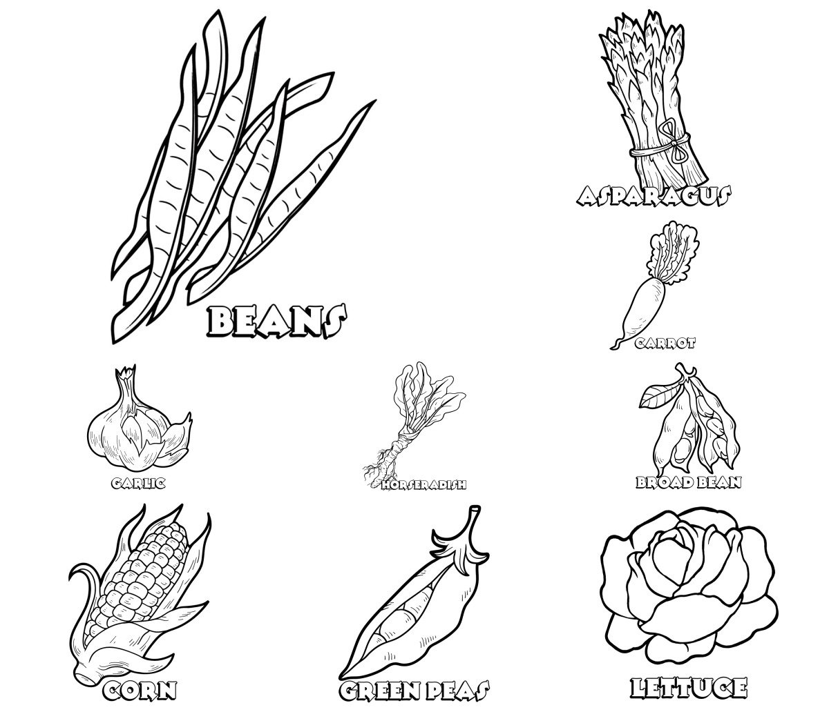 44 drawings — To color and print