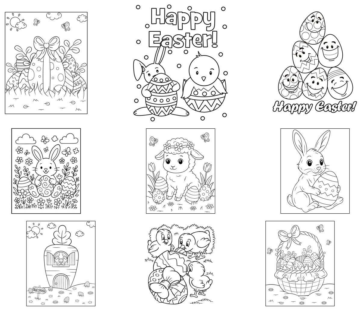 49 drawings — To color and print