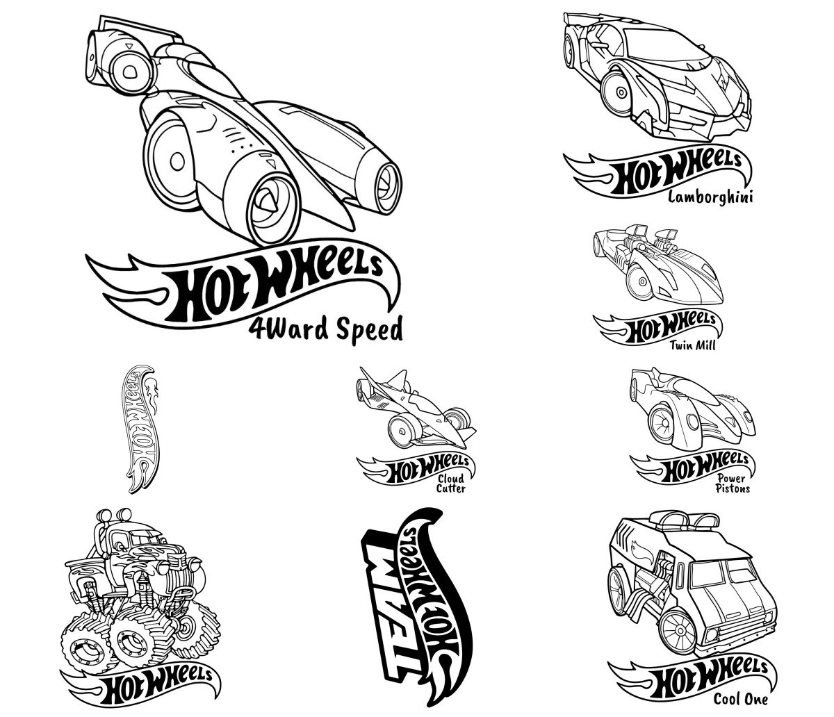 39 drawings — To color and print