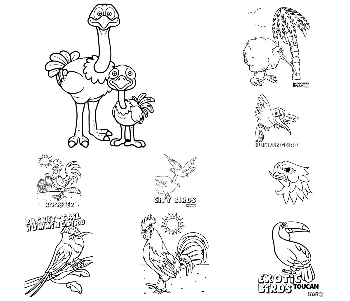 68 drawings — To color and print 68 drawings — To color and print
