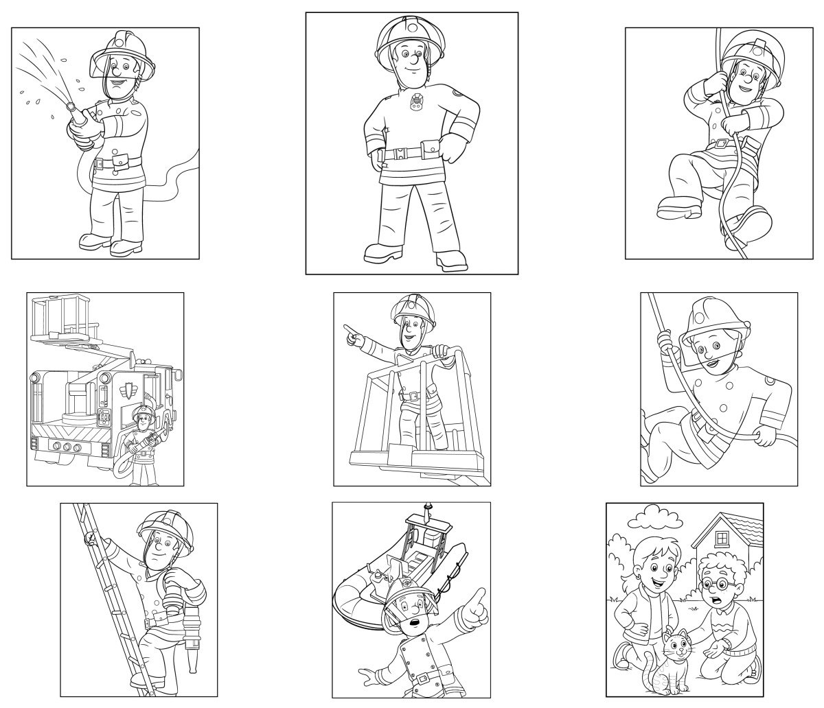 36 drawings — To color and print