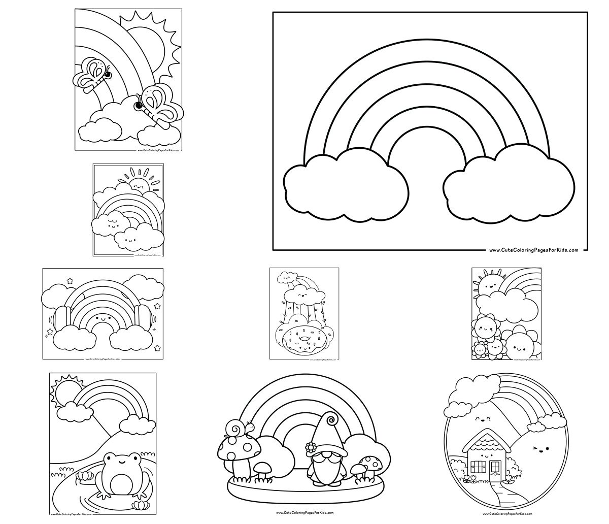 17 drawings — To color and print