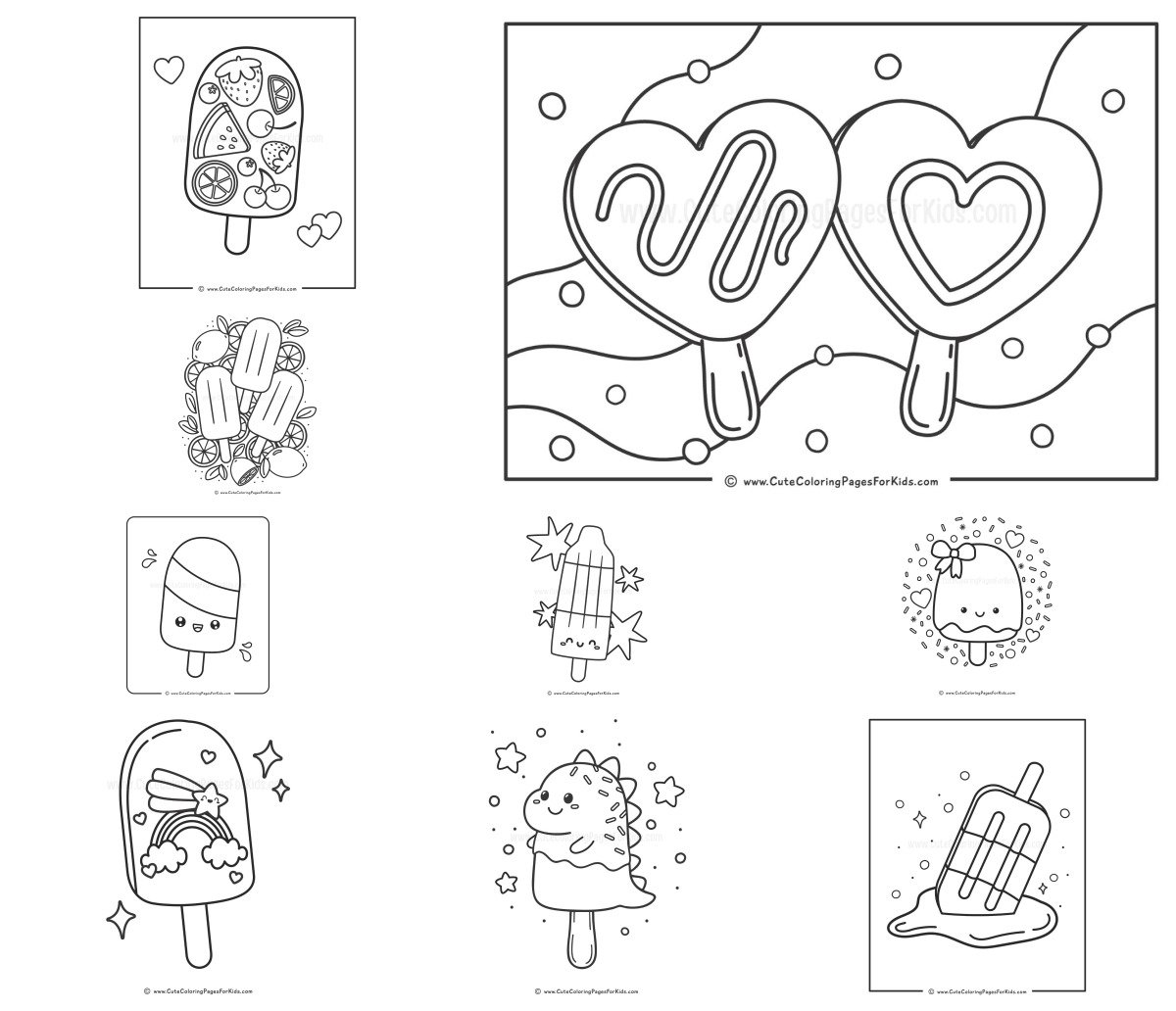 11 drawings — To color and print