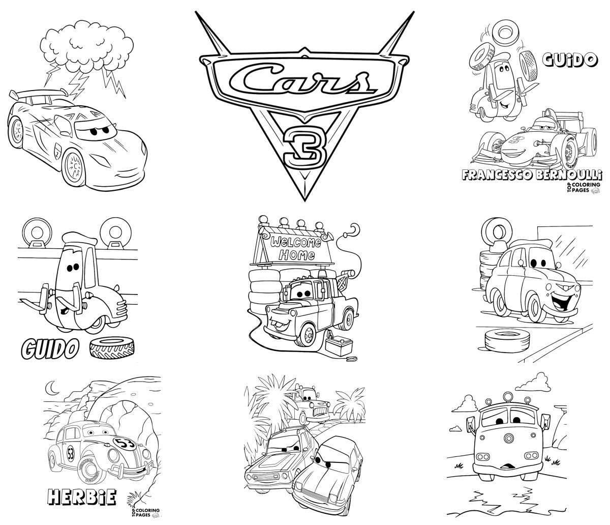 53 drawings — To color and print