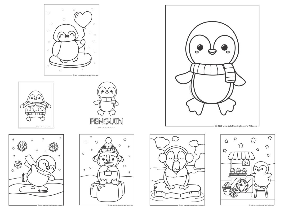 8 drawings — To color and print