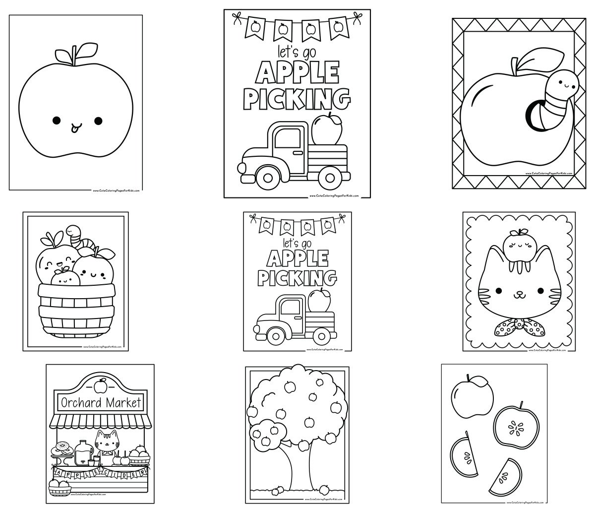 10 drawings — To color and print