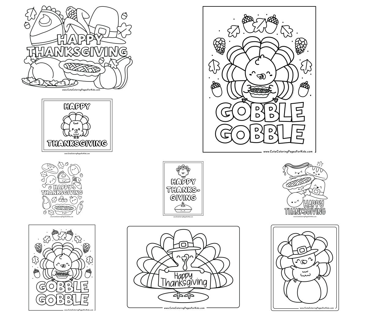 11 drawings — To color and print