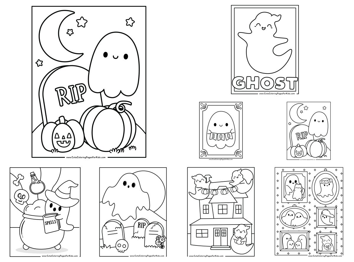 8 drawings — To color and print