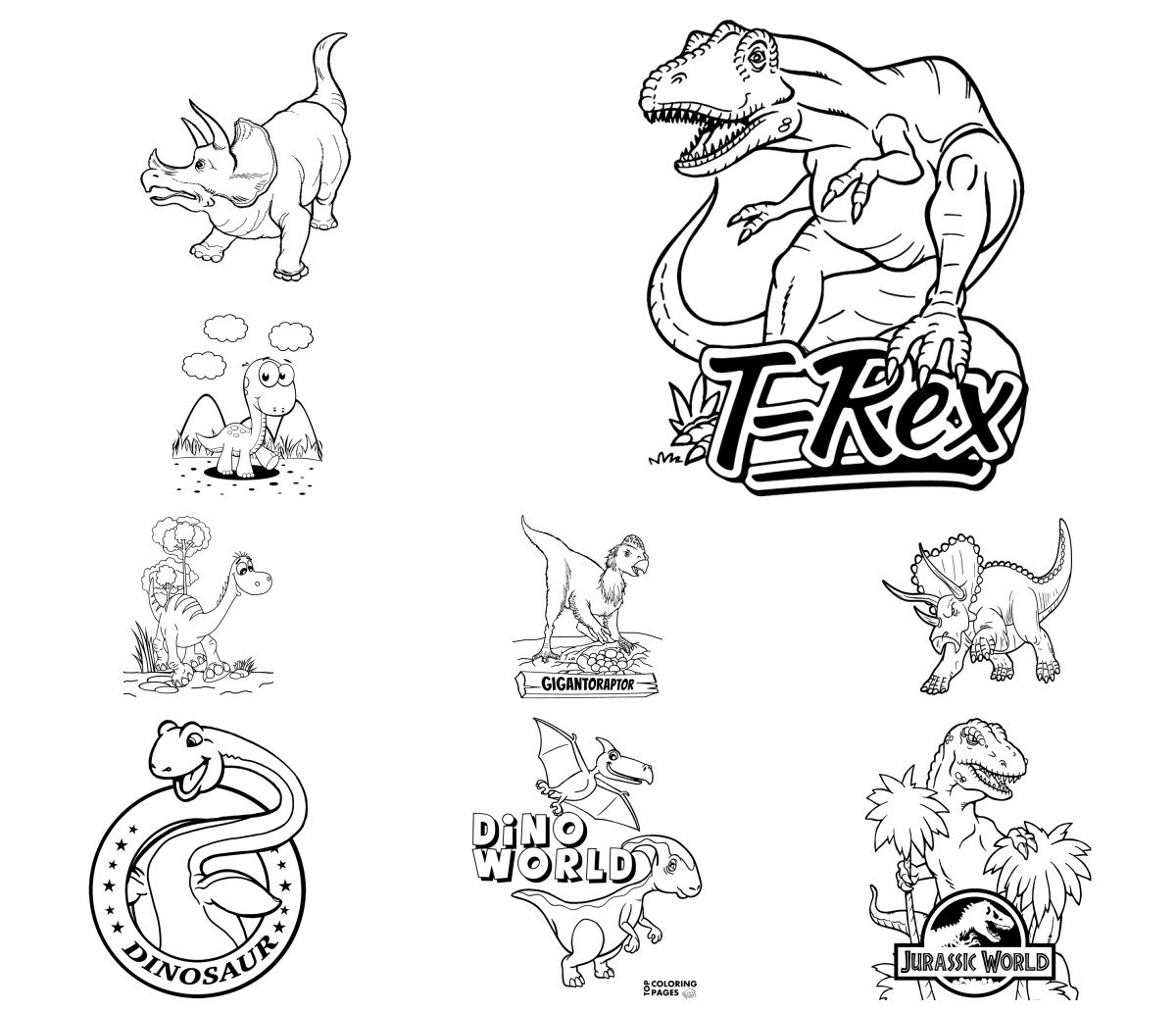 59 drawings — To color and print
