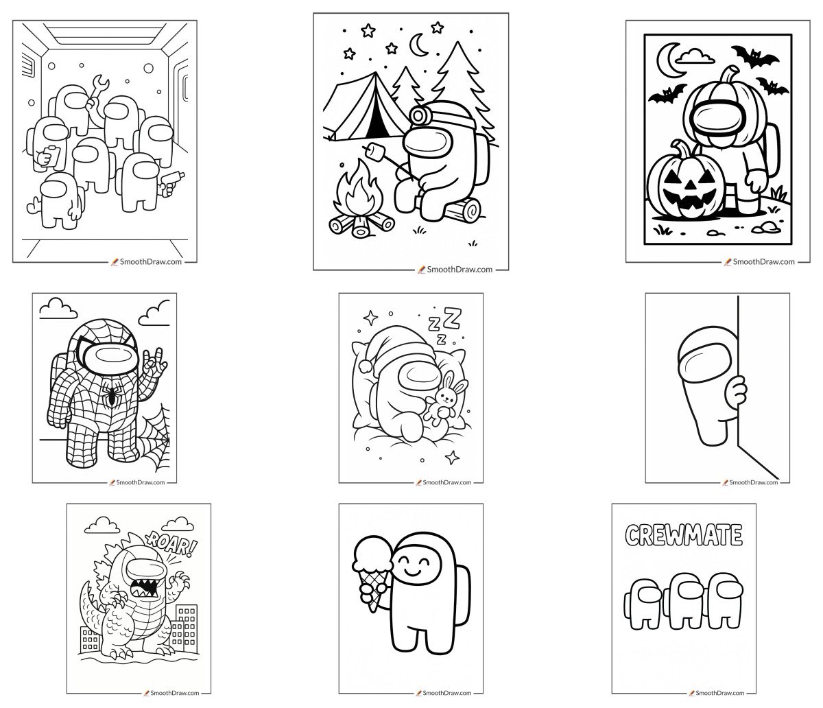 75 drawings — To color and print
