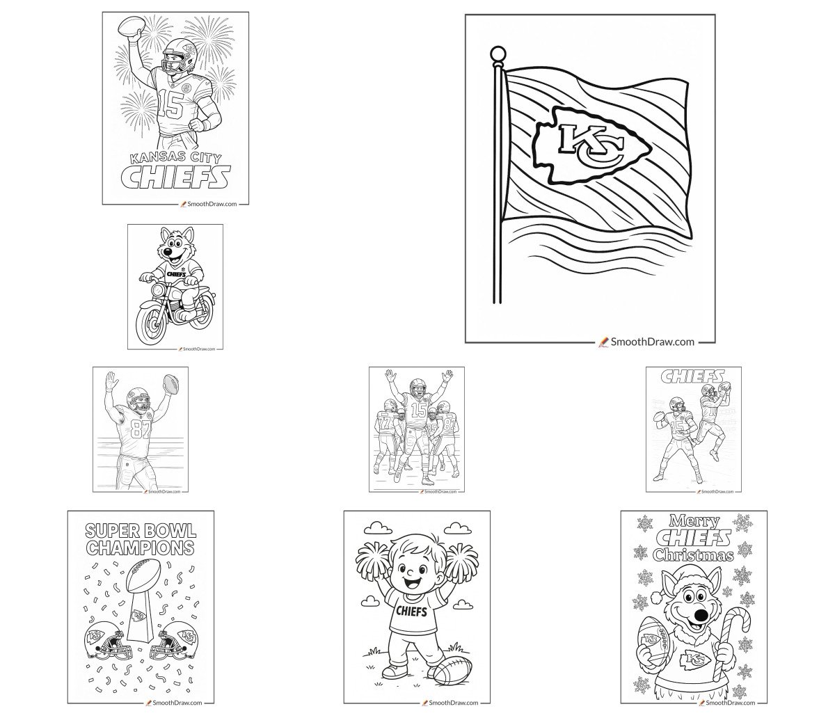 52 drawings — To color and print 52 drawings — To color and print