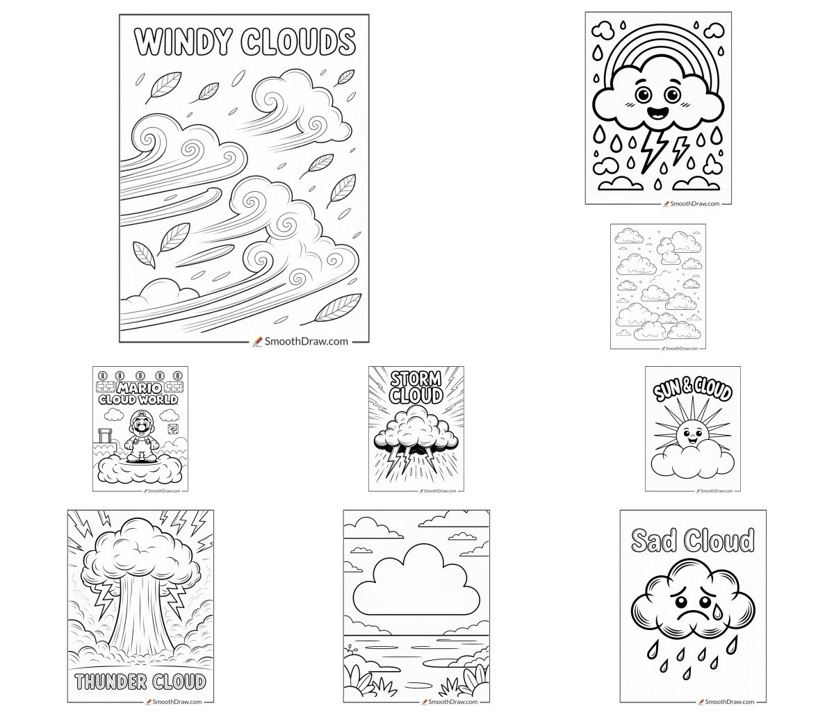 21 drawings — To color and print 21 drawings — To color and print