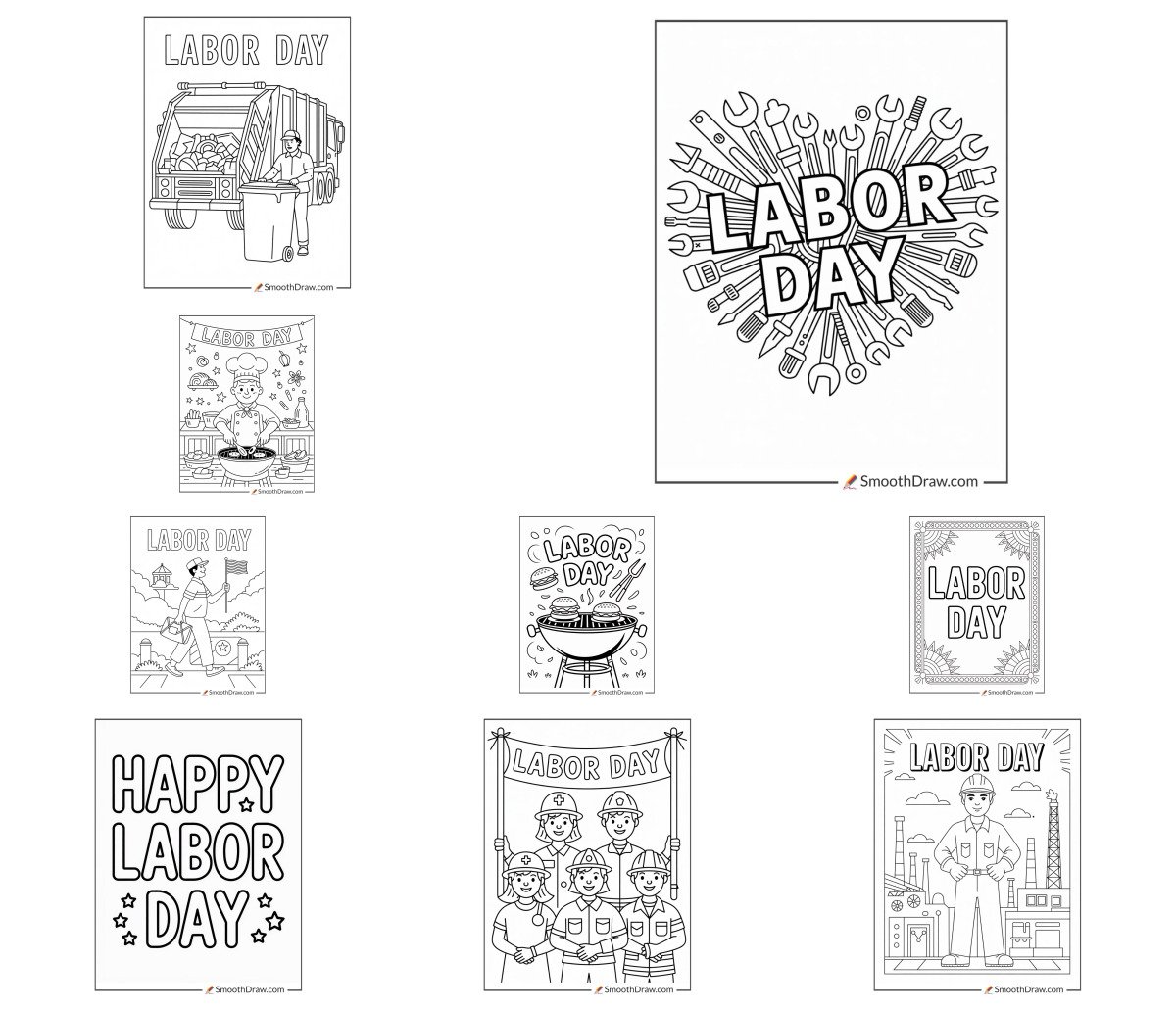 41 drawings — To color and print