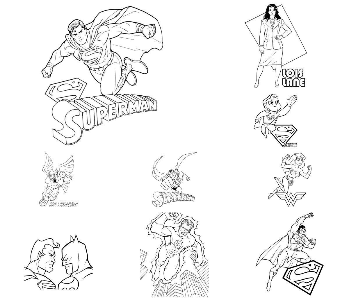 54 drawings — To color and print