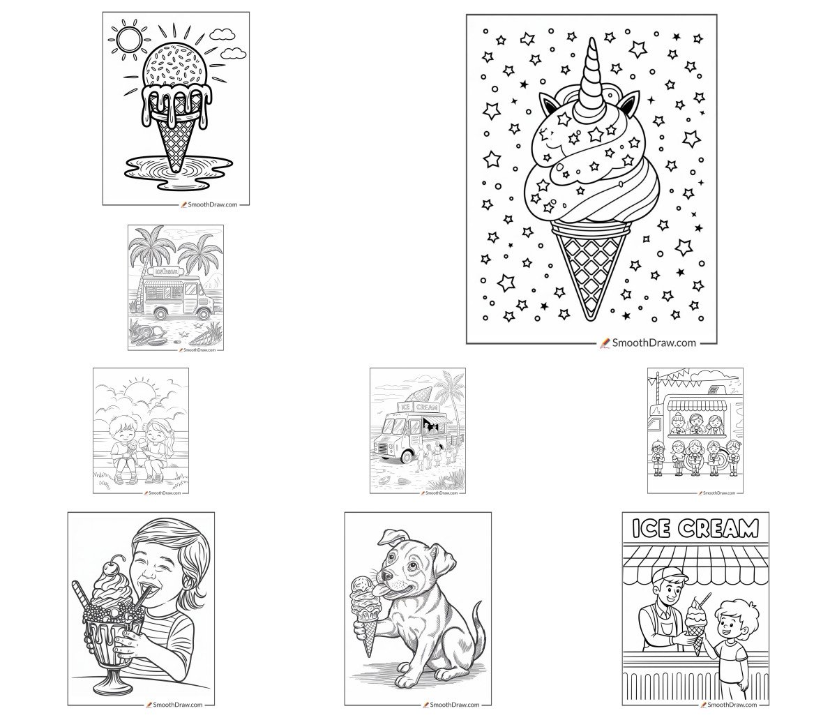 20 drawings — To color and print 20 drawings — To color and print