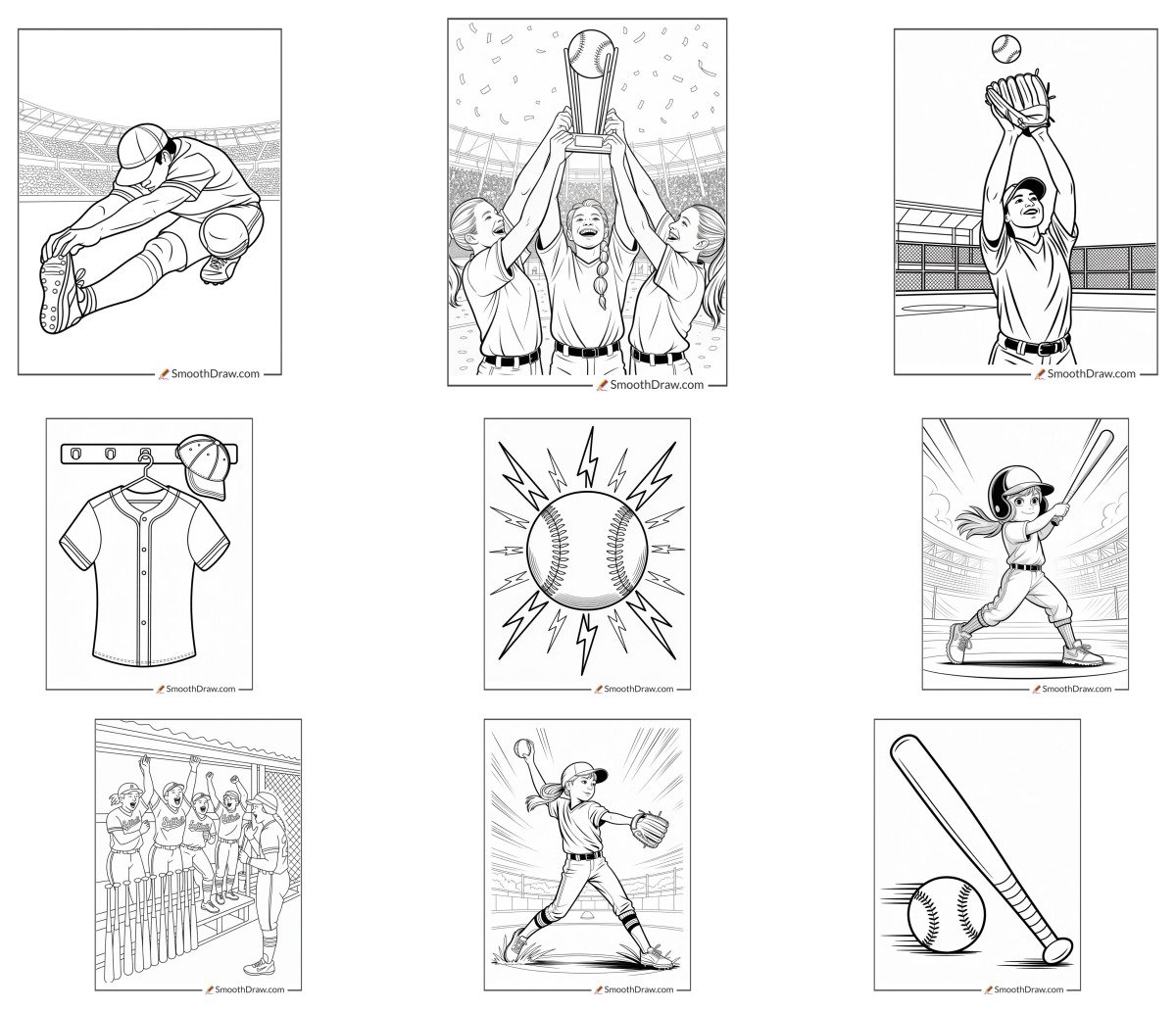 49 drawings — To color and print