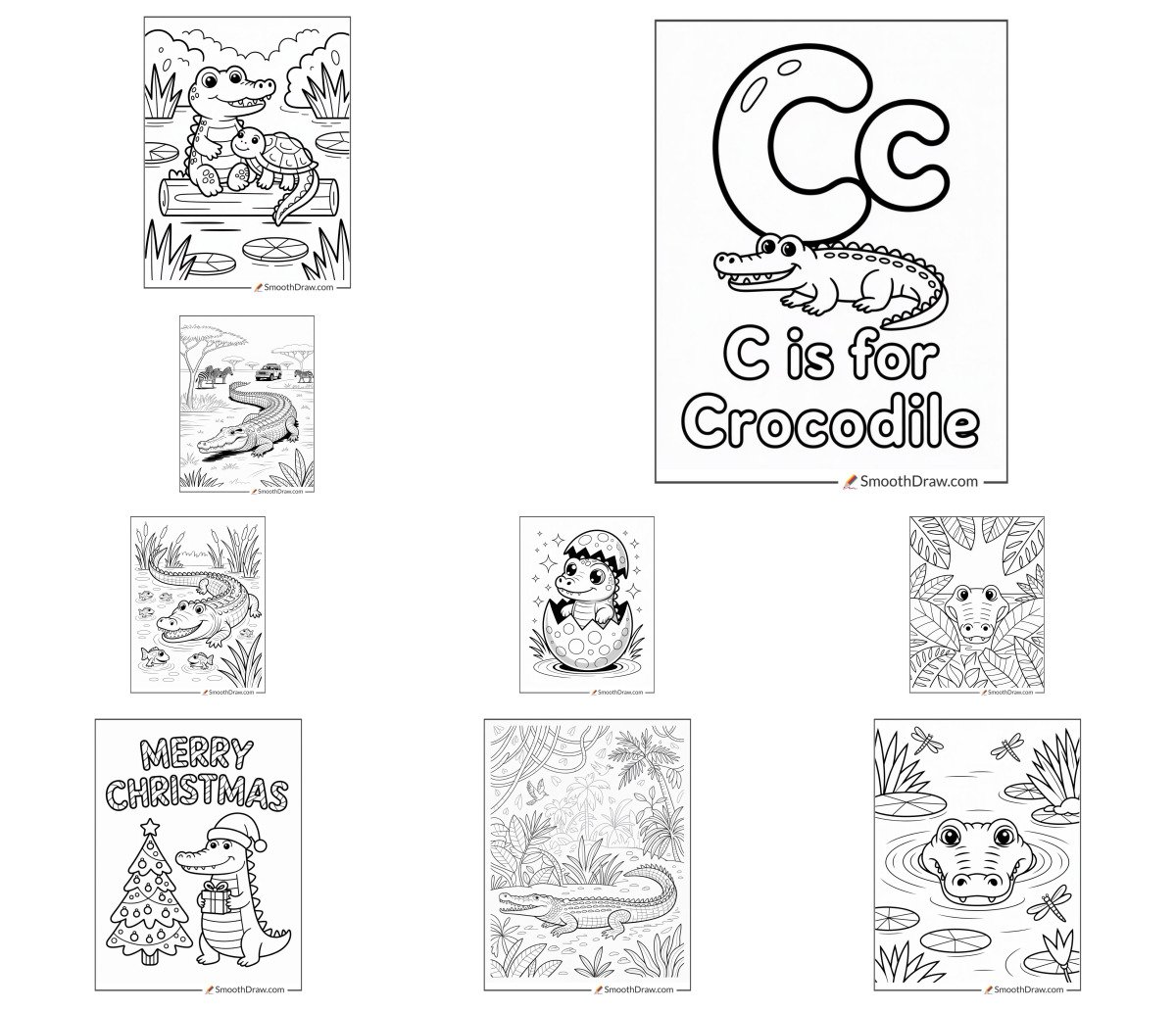 50 drawings — To color and print
