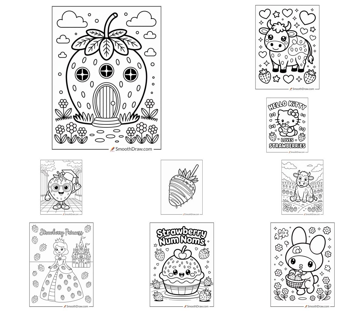 40 drawings — To color and print