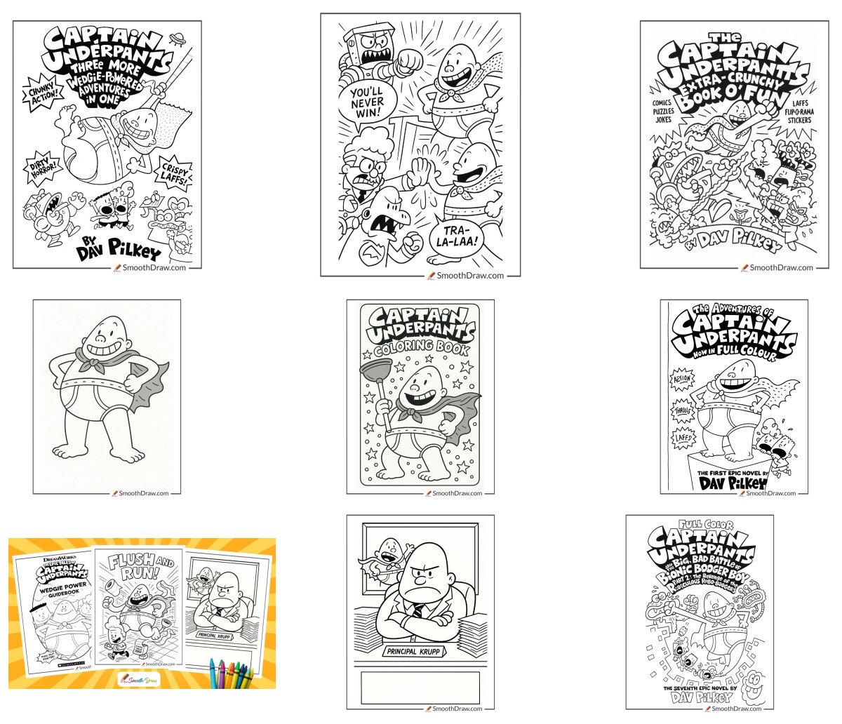 19 drawings — To color and print