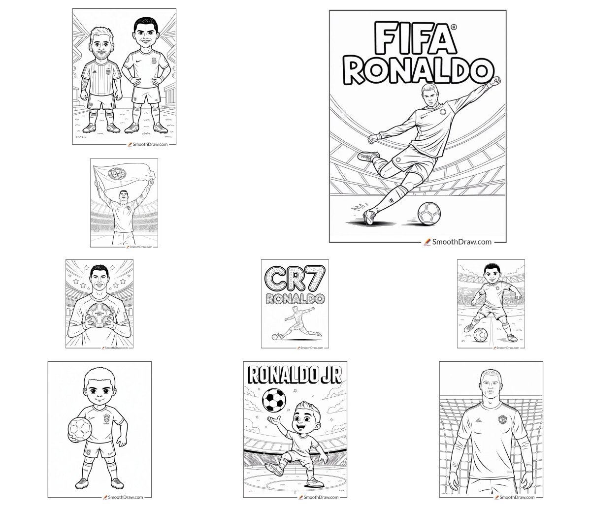 23 drawings — To color and print