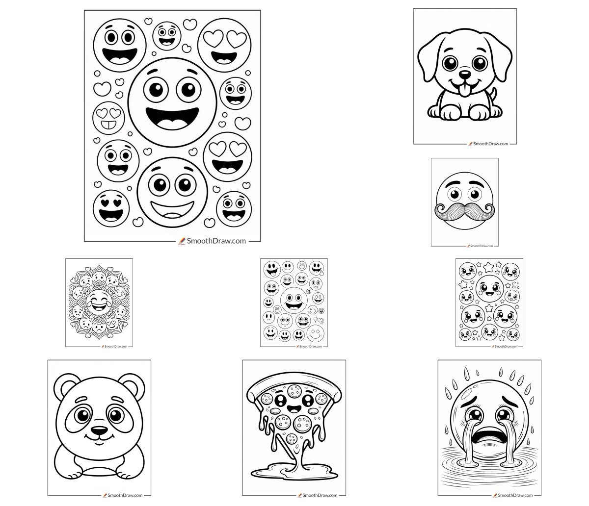 76 drawings — To color and print 76 drawings — To color and print