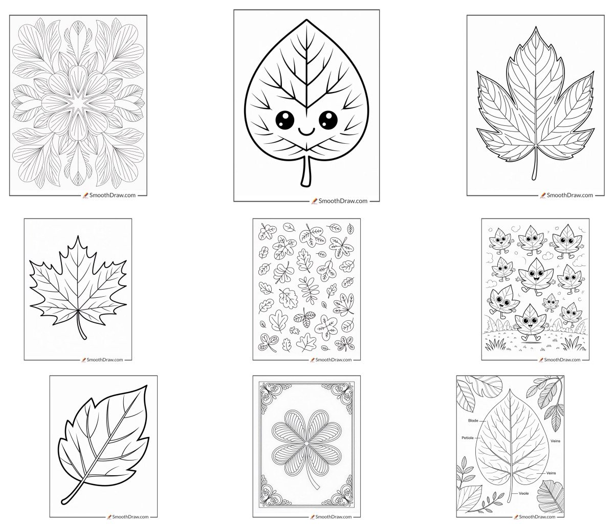 37 drawings — To color and print