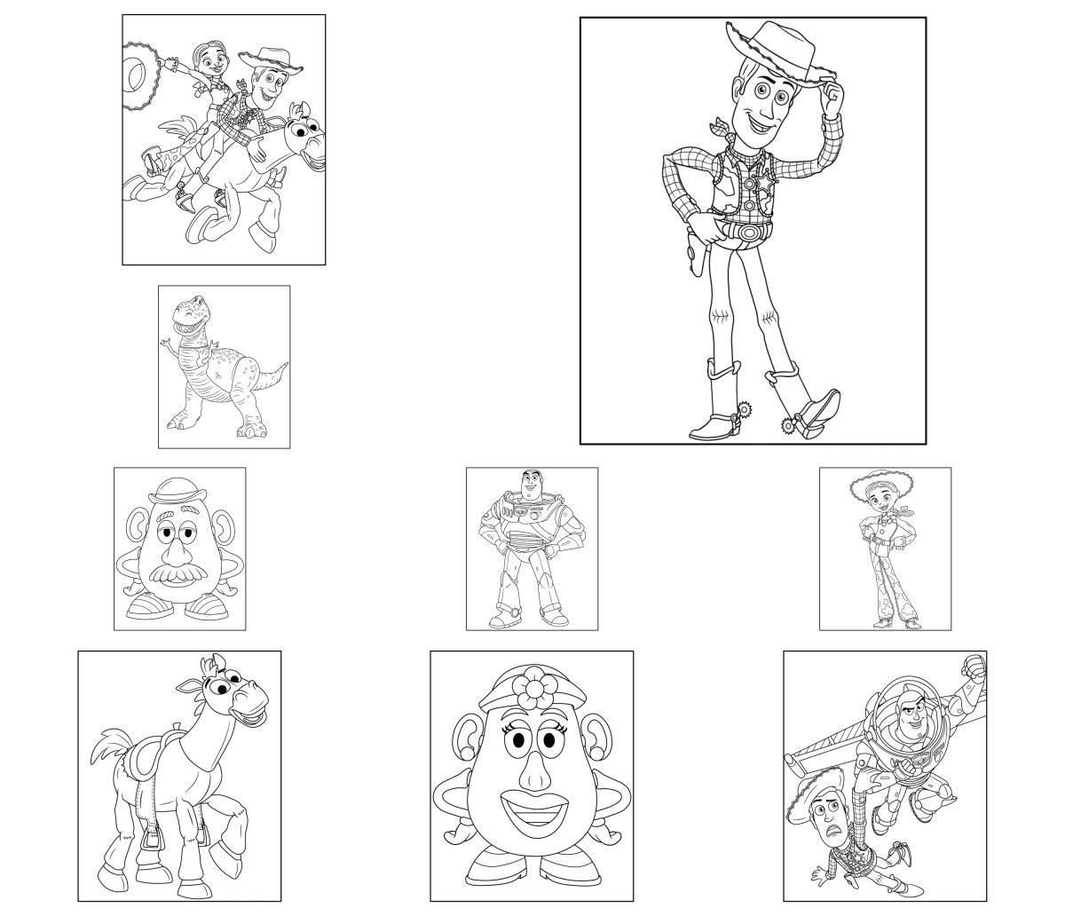 36 drawings — To color and print