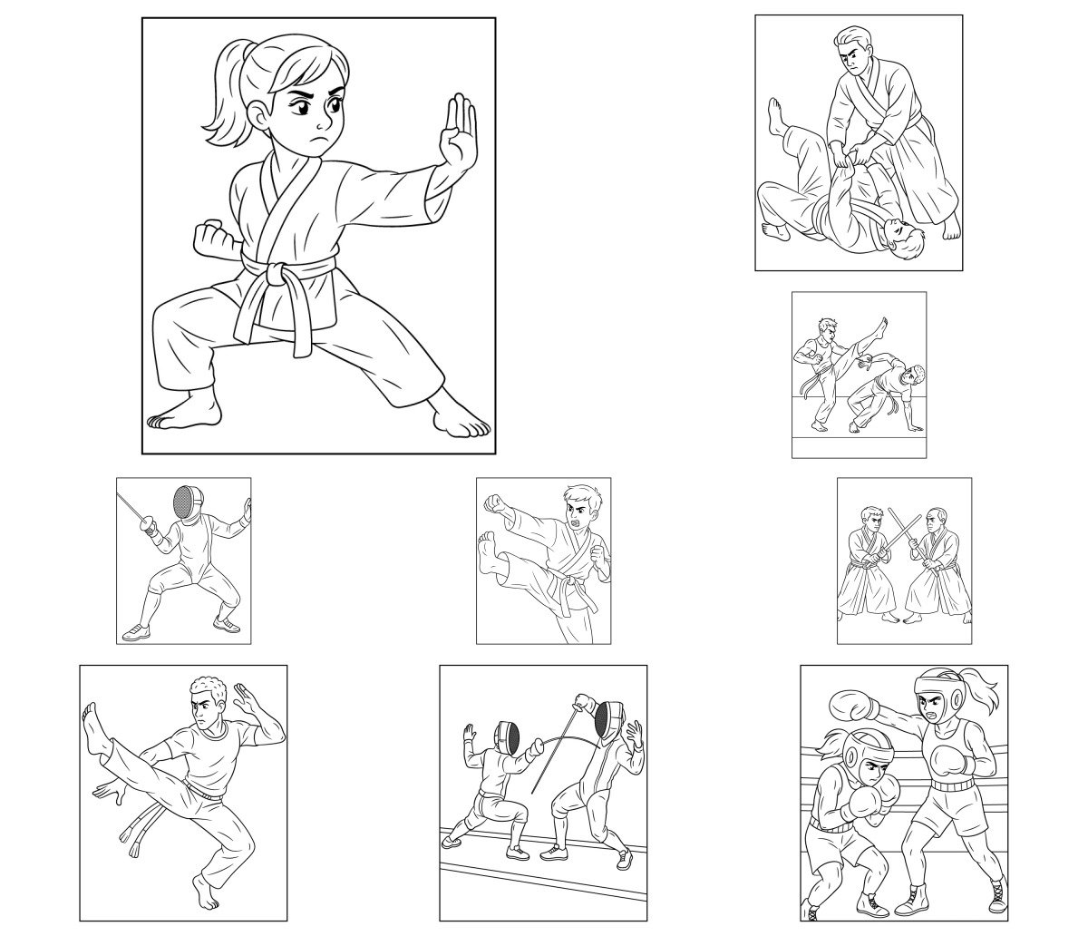 31 drawings — To color and print 31 drawings — To color and print