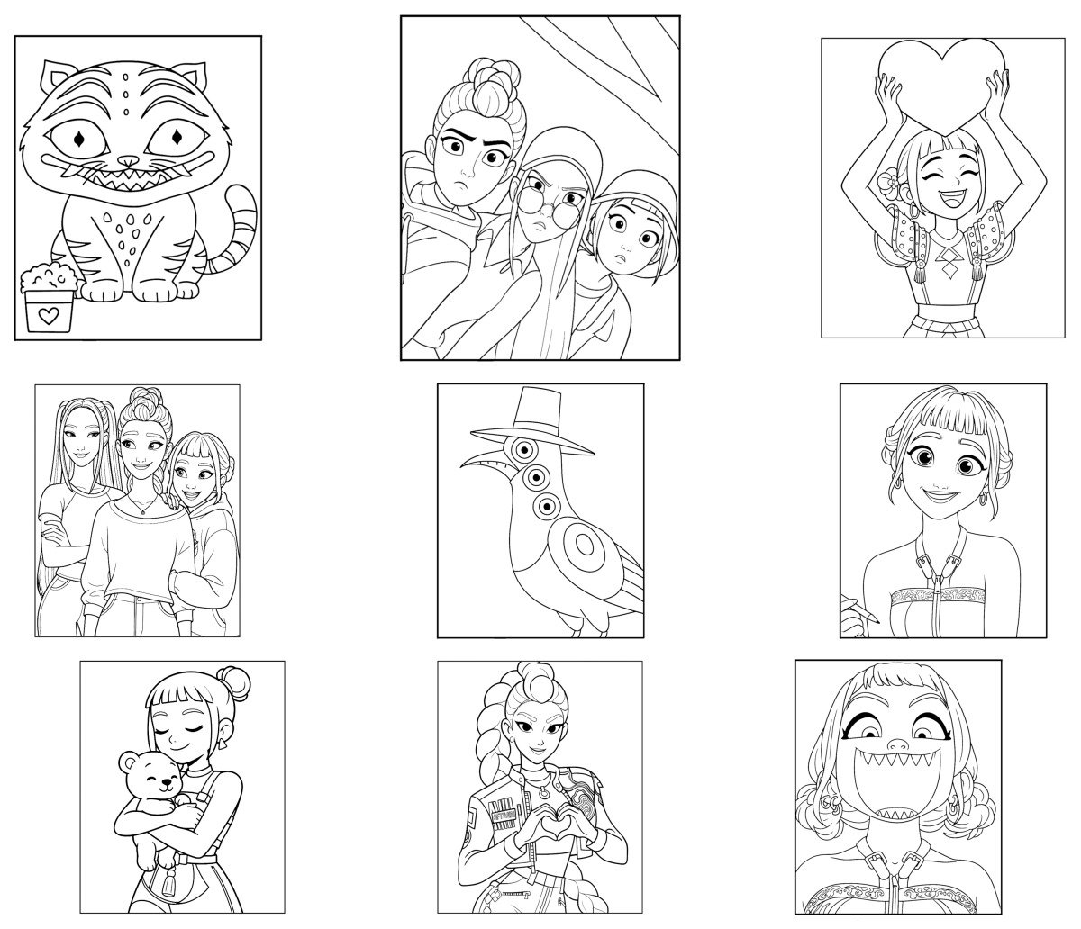 28 drawings — To color and print