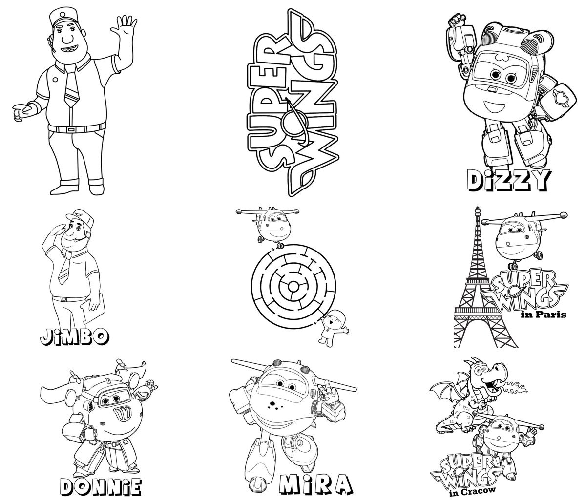 39 drawings — To color and print